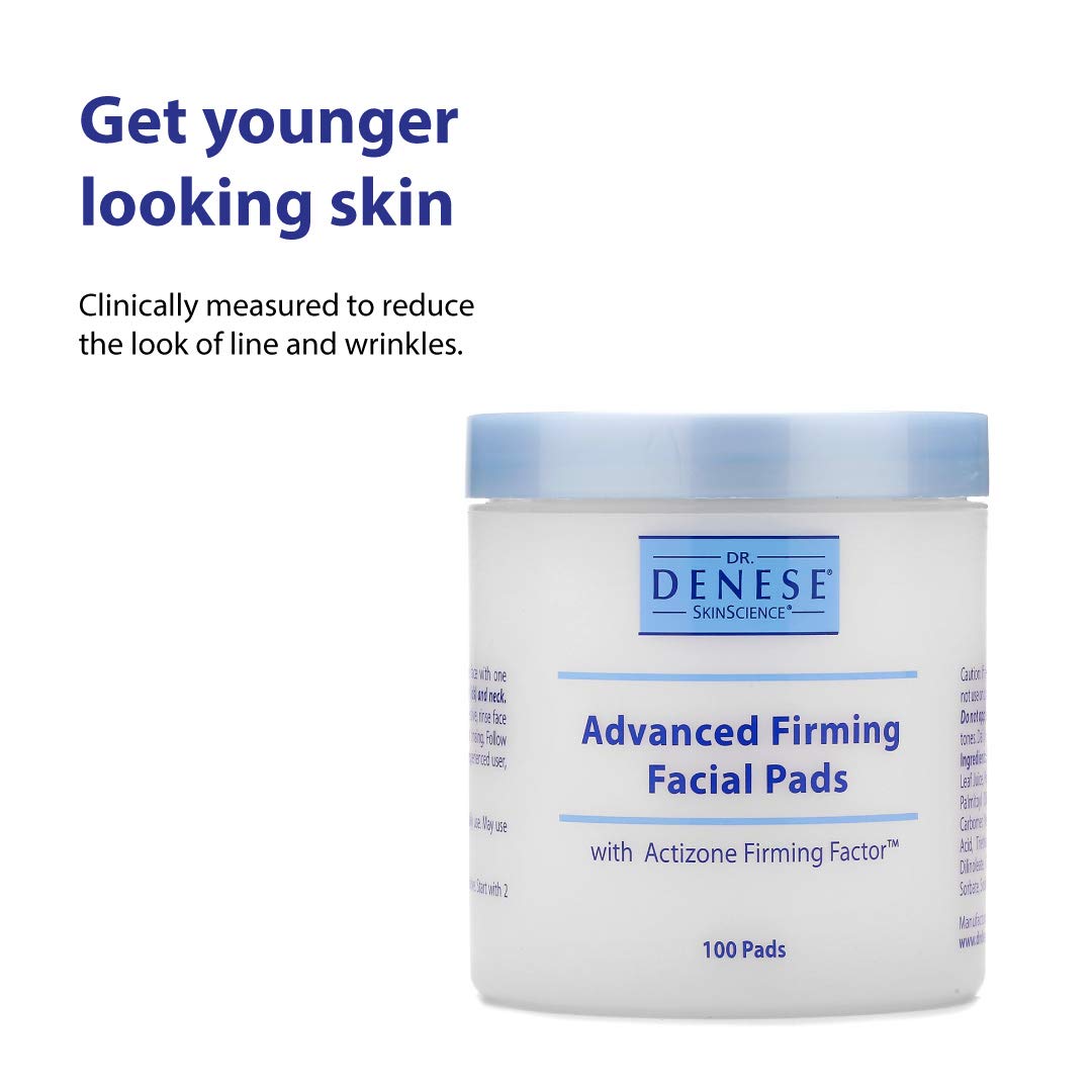 Dr. Denese open jar with pads stacked for convenient daily use