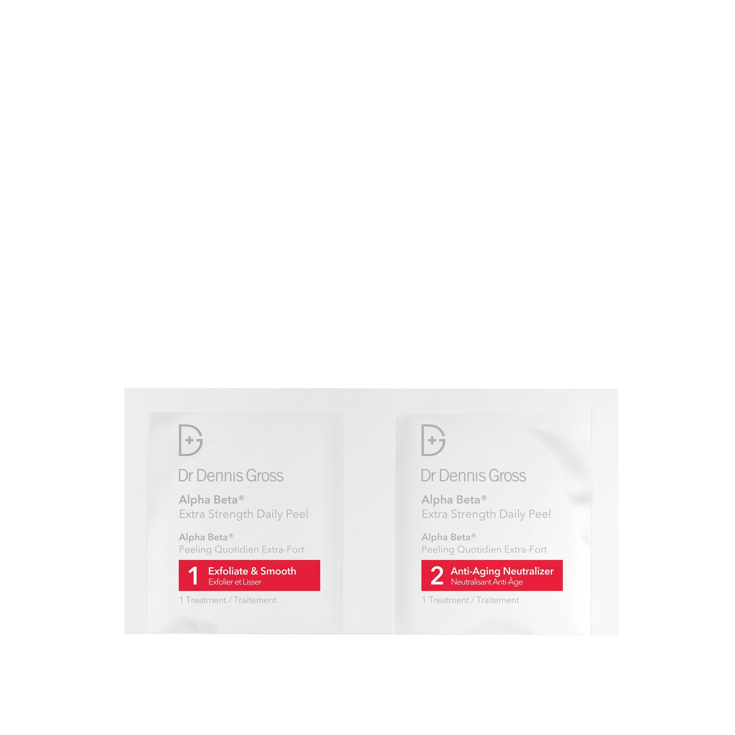 Dr. Dennis Gross close-up of pre-soaked towelette texture for effective exfoliation