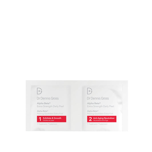 Dr. Dennis Gross close-up of pre-soaked towelette texture for effective exfoliation