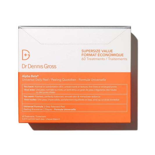 Dr. Dennis Gross front packaging showing clean, clinical design and benefit