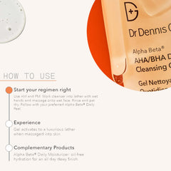 Dr Dennis Gross cleanser foam in hand demonstrating soft cleansing