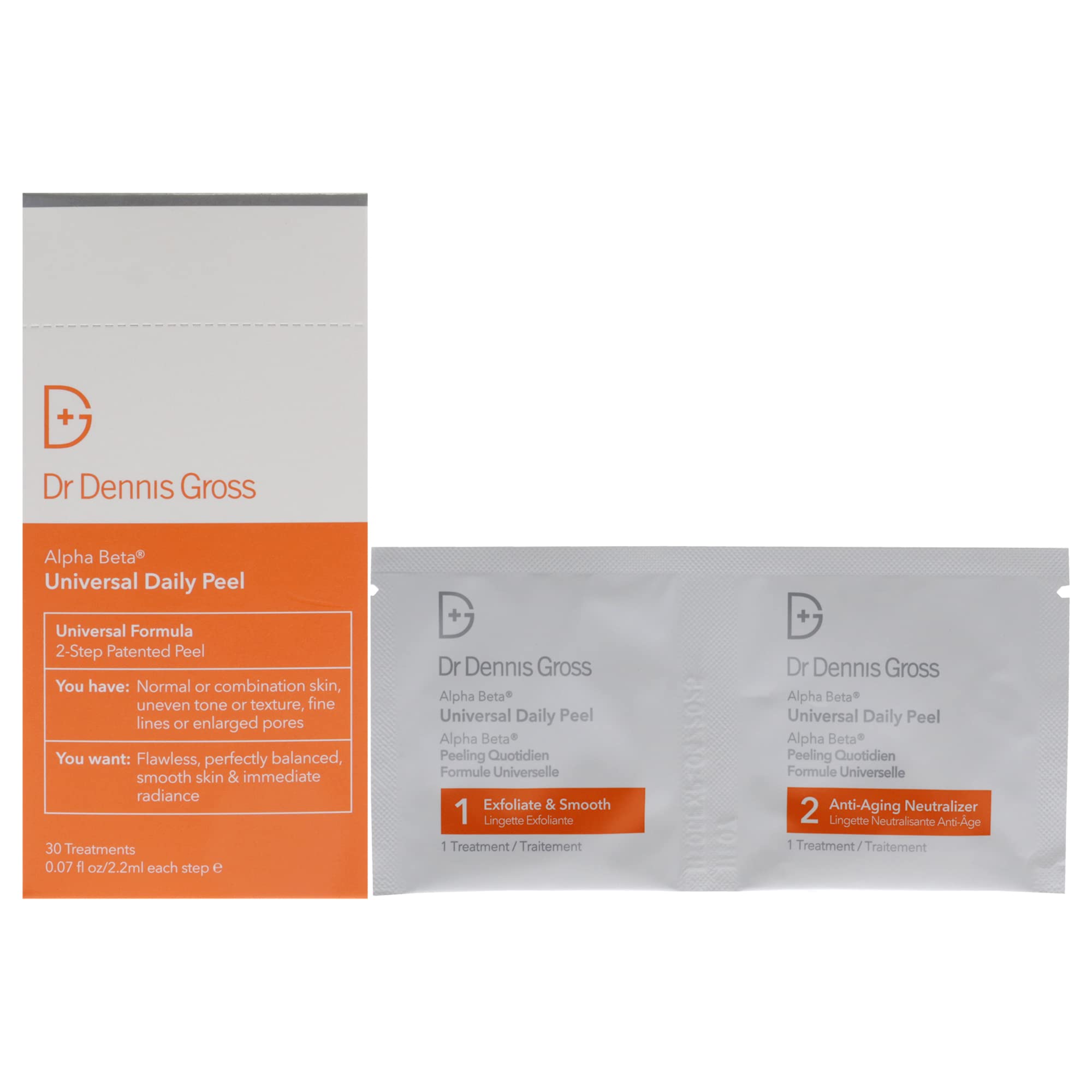 Dr Dennis Gross front packaging showing bottle and branding for easy identification