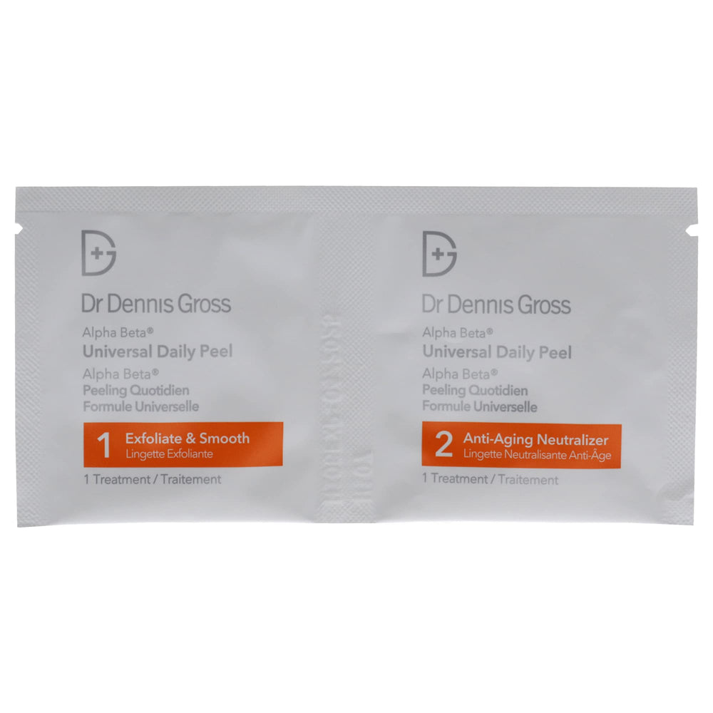 Dr Dennis Gross close-up of textured two-step pads highlighting exfoliant surface