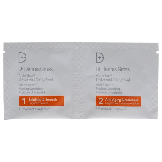 Dr Dennis Gross close-up of textured two-step pads highlighting exfoliant surface