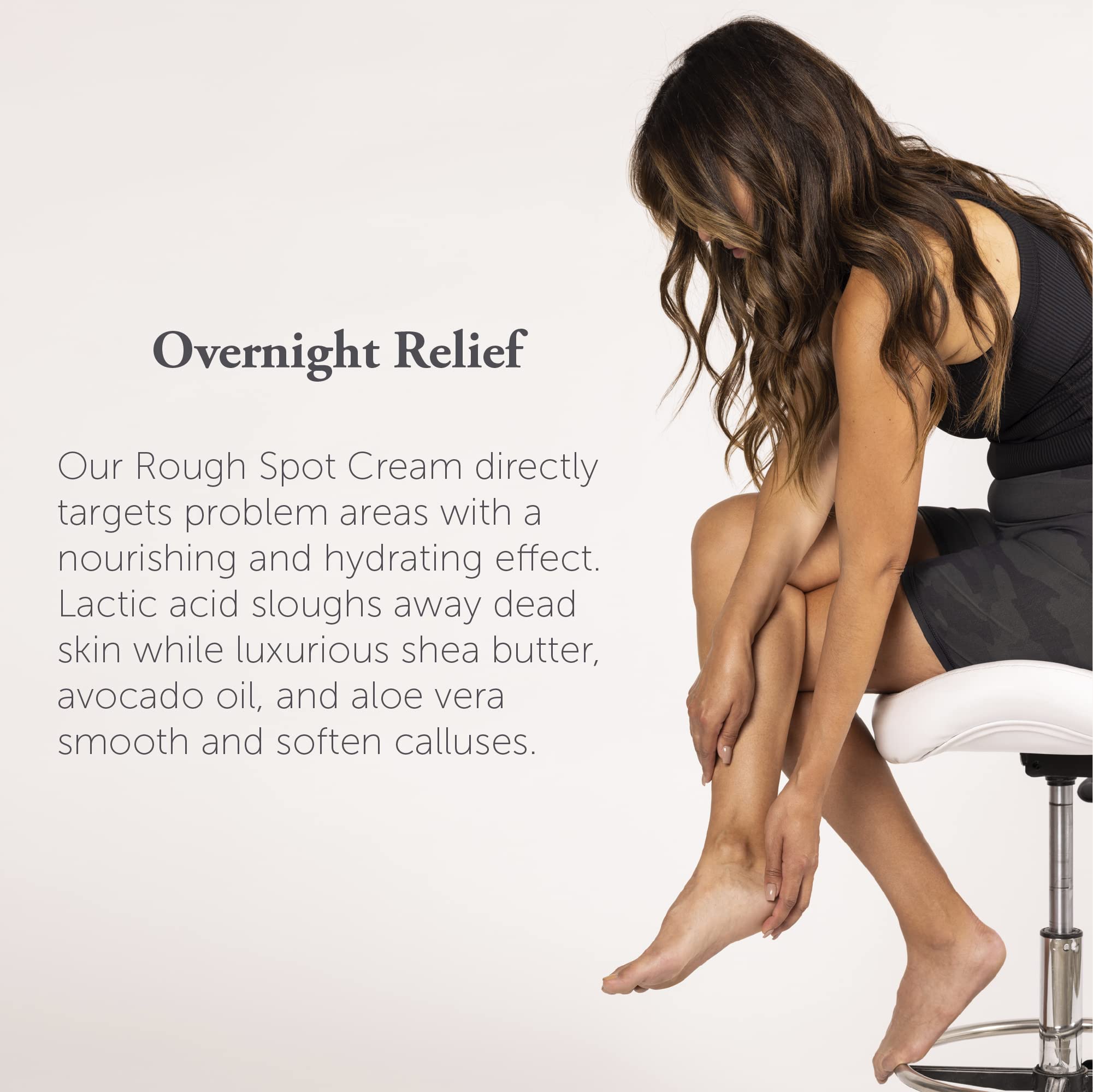 Dr. Foot cream texture close-up showing rich moisturizing consistency