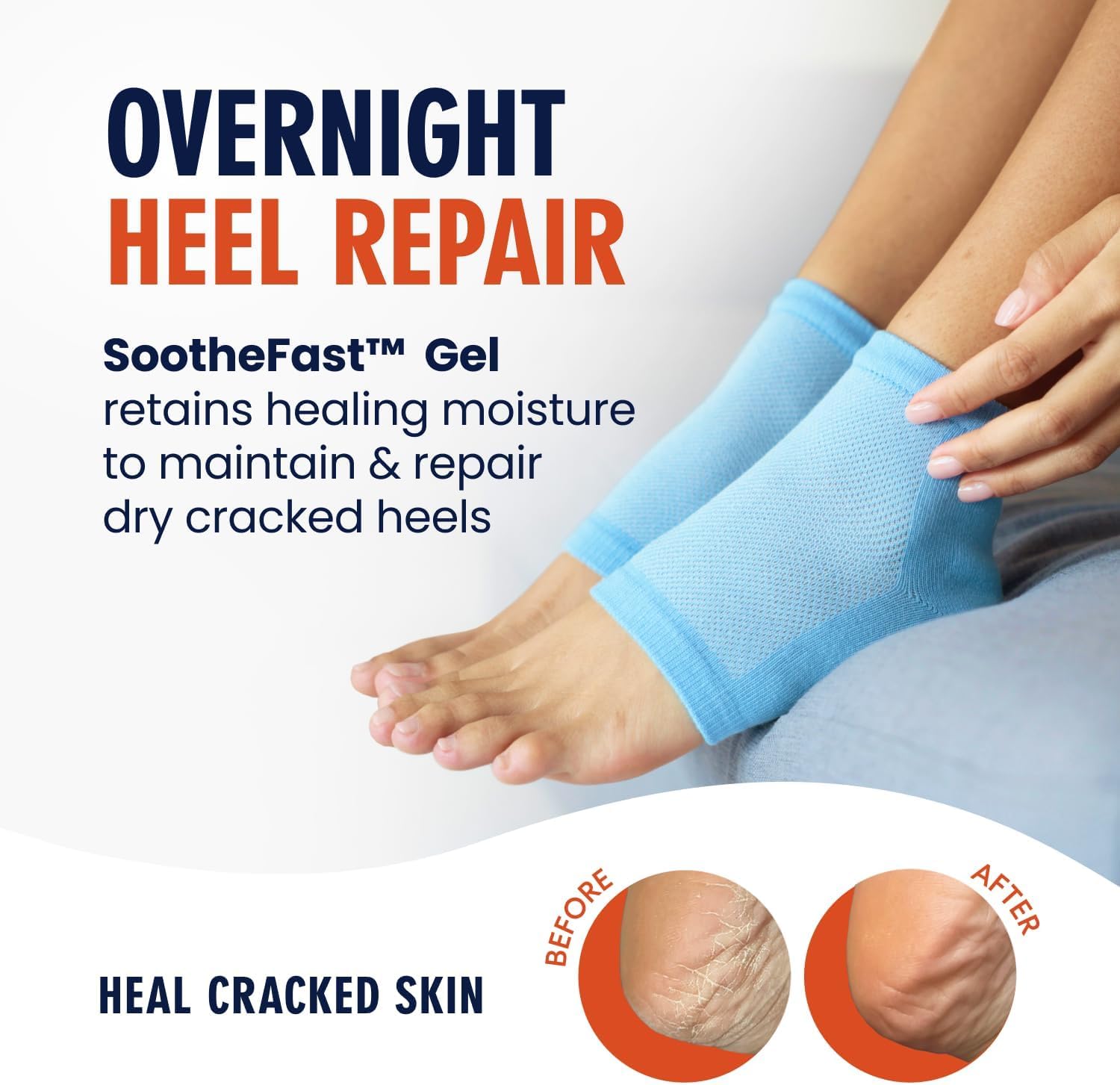 Dr. Frederick's gel lining close-up highlighting deep hydration