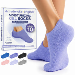 Dr. Frederick's gel socks front view showing full-foot coverage and comfort