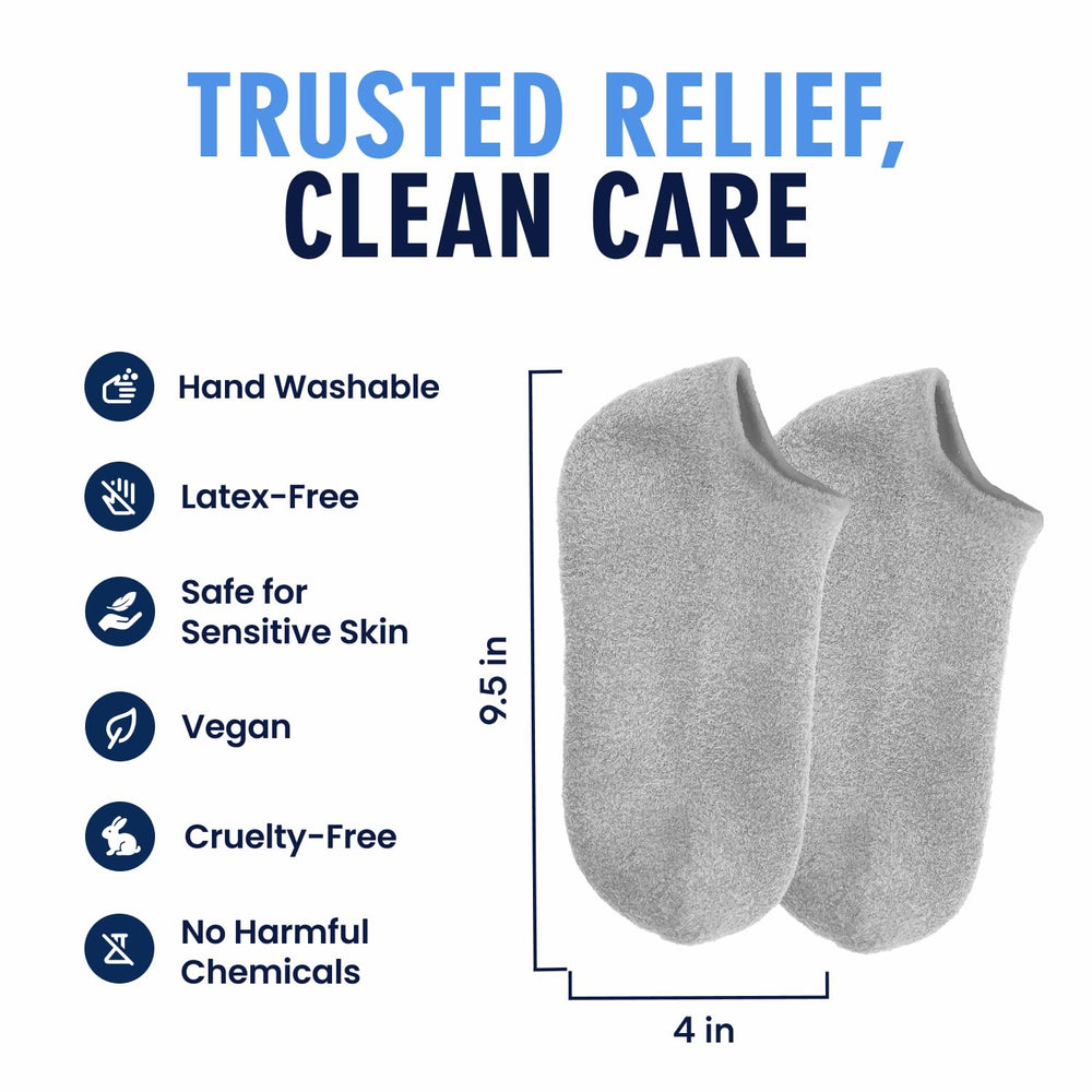 Dr. Frederick's Mellow Moon scent bottle beside socks for calming aroma
