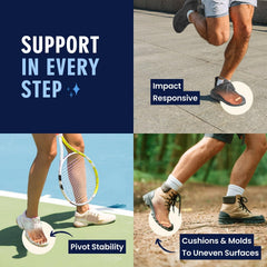 Dr. Frederick's inside shoe demonstration showing reduced friction and fit