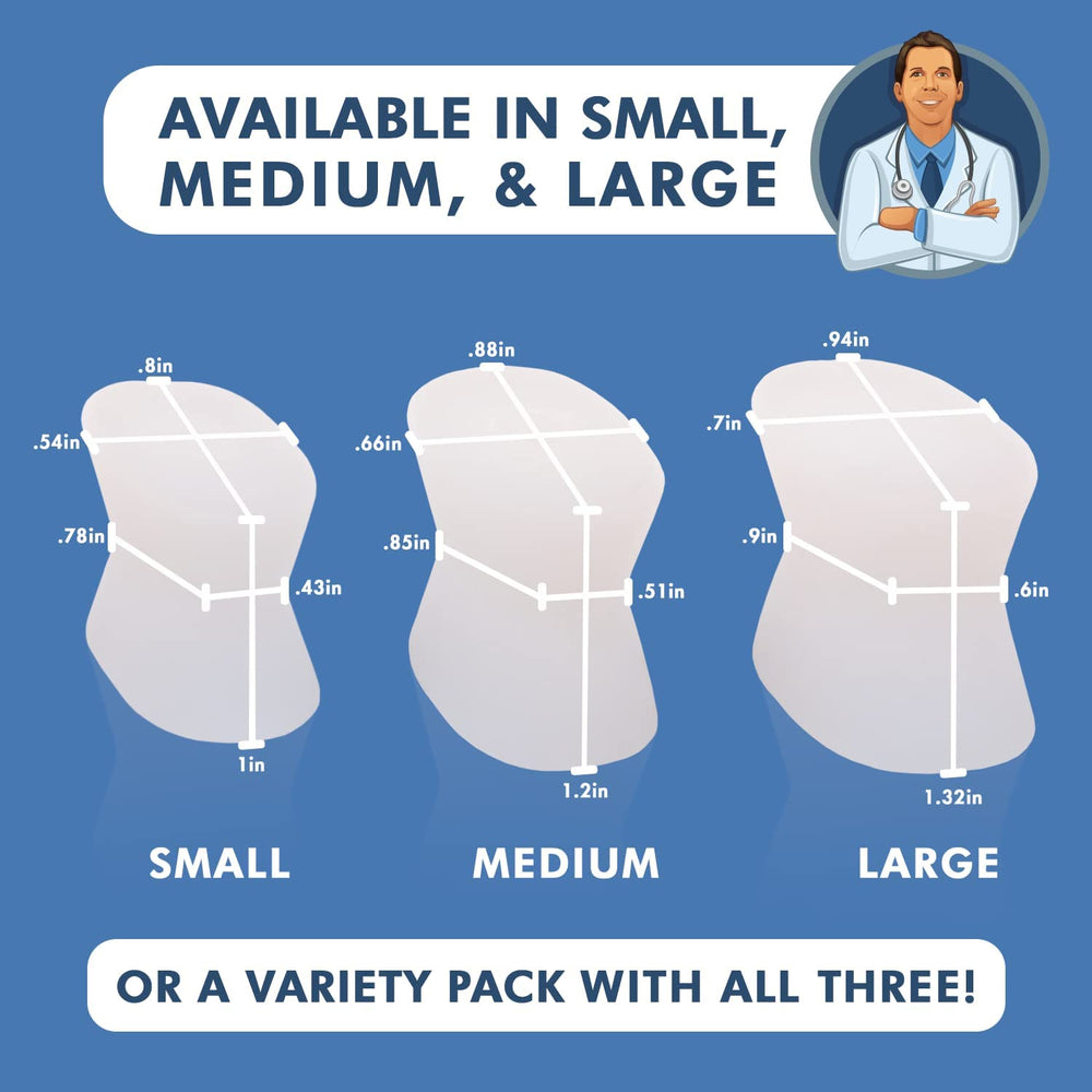 Dr. Frederick's product label and included small medium large pieces