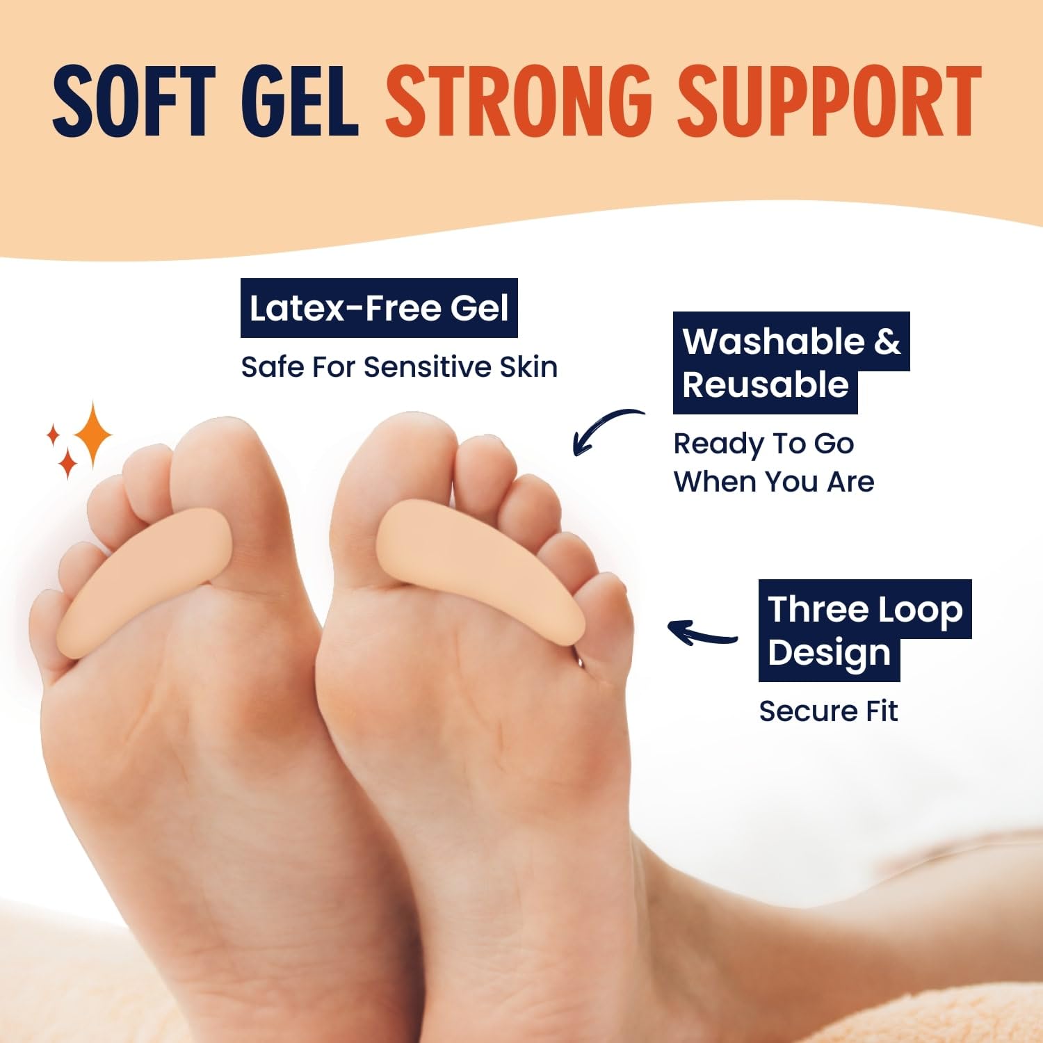 Dr. Frederick's three-loop fitting detail demonstrating secure toe support
