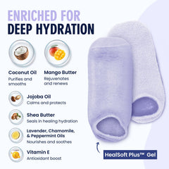 Dr. Frederick's person wearing socks while lounging showing relaxing at-home hydration benefit