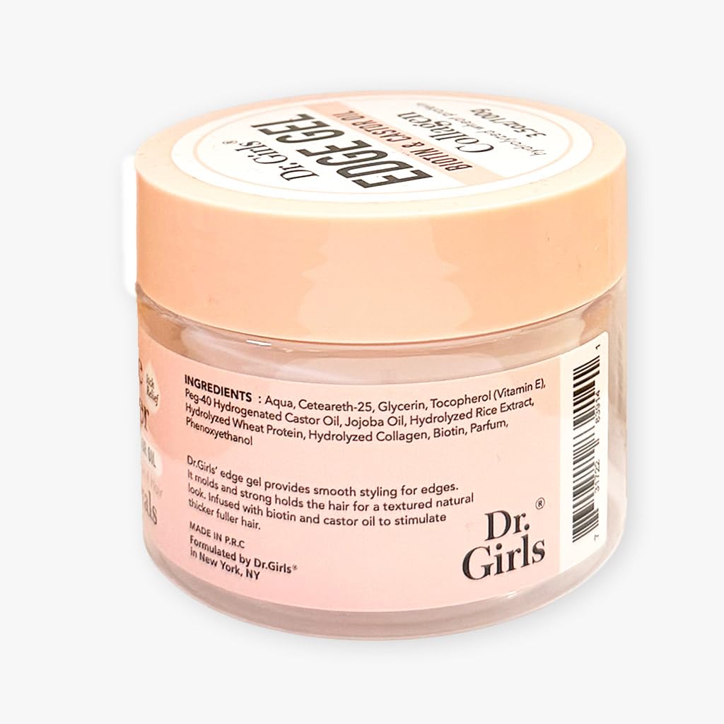R&B Collection Dr. Girls ingredient label close-up highlighting conditioning actives