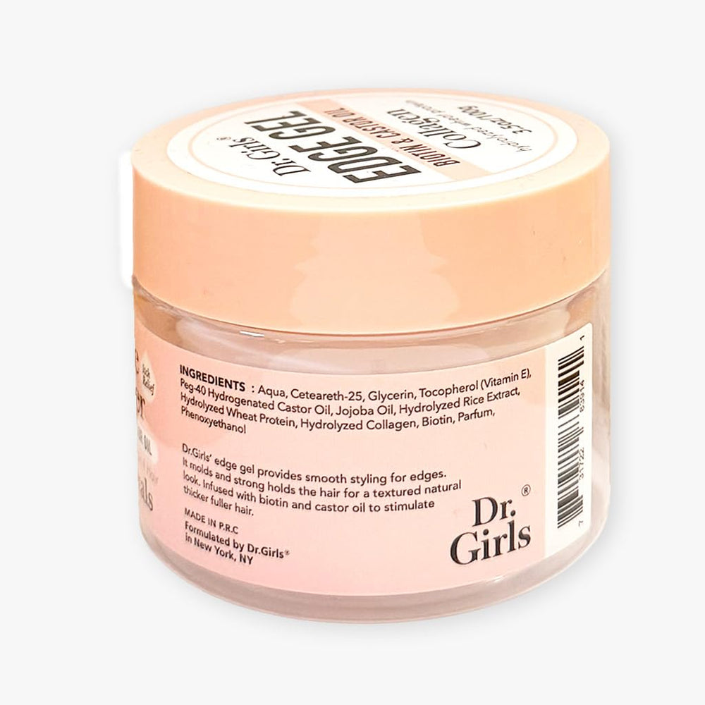 R&B Collection Dr. Girls ingredient label close-up highlighting conditioning actives
