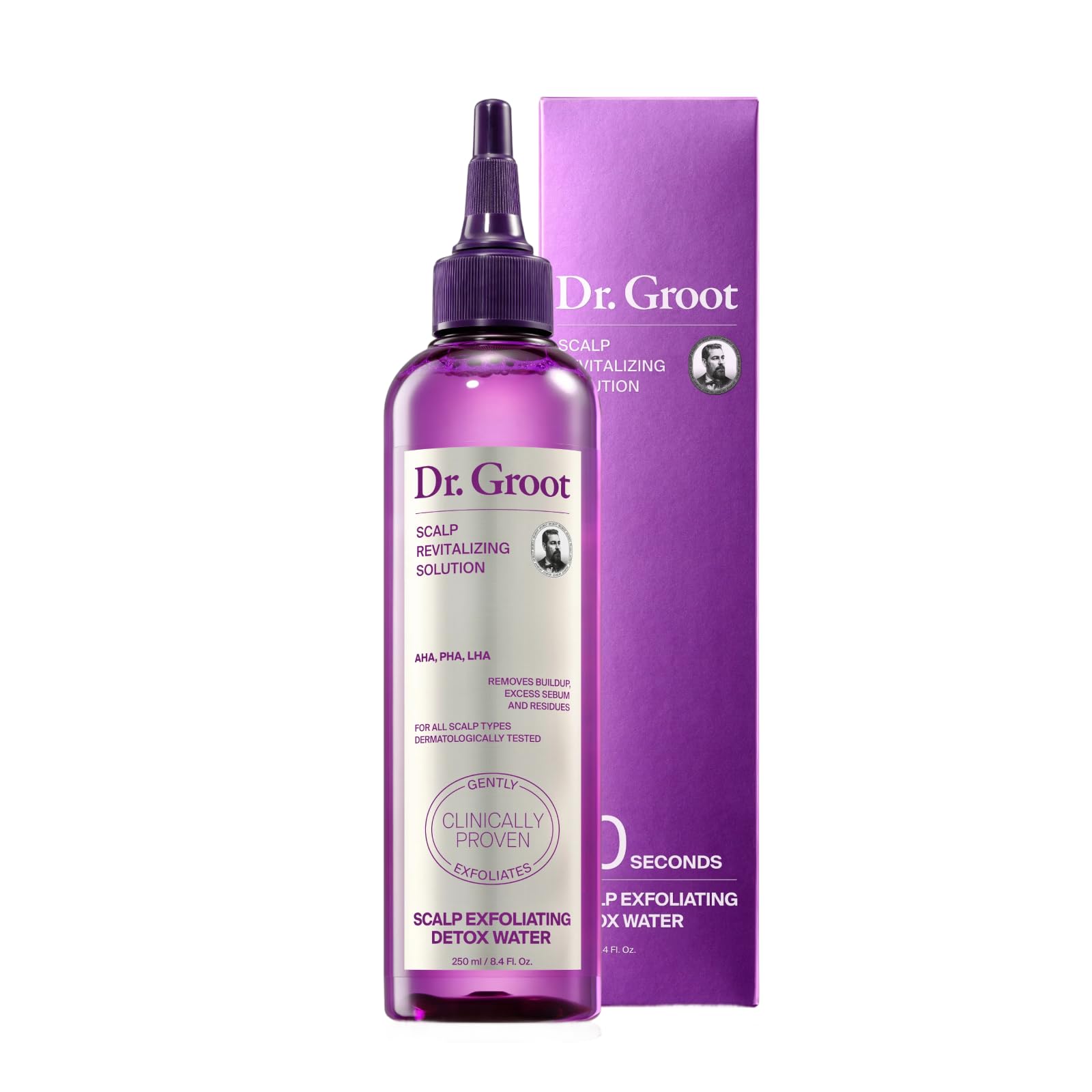 Dr. Groot front bottle showing clean packaging and brand clarity benefit