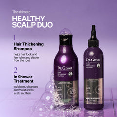Dr. Groot ingredients flatlay with rosemary and biotin for scalp support