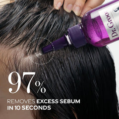 Dr. Groot texture close-up revealing lightweight liquid that rinses easily