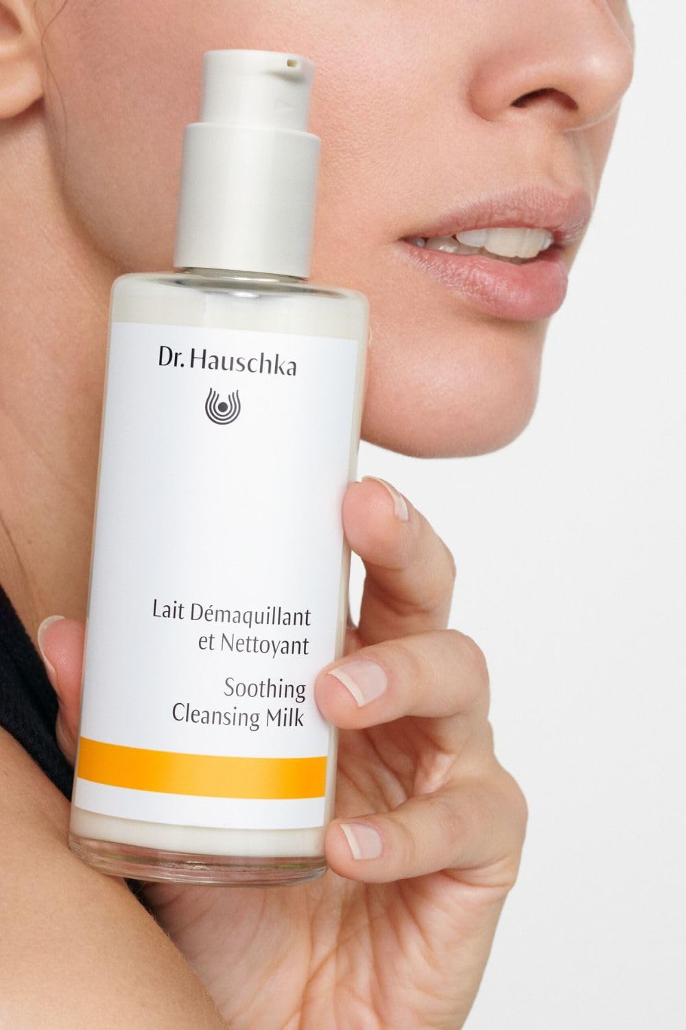 Dr. Hauschka product label close-up highlighting natural certification benefit