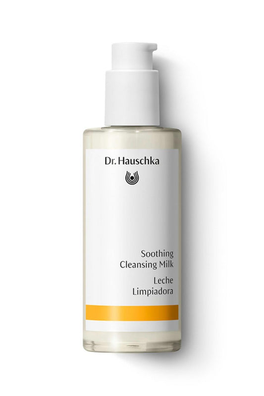 Dr. Hauschka front bottle showing cleanser and calming benefit