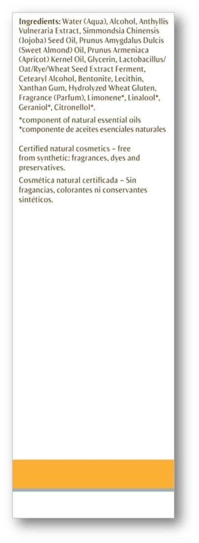 Dr. Hauschka ingredient flatlay showing natural extracts and soothing benefit