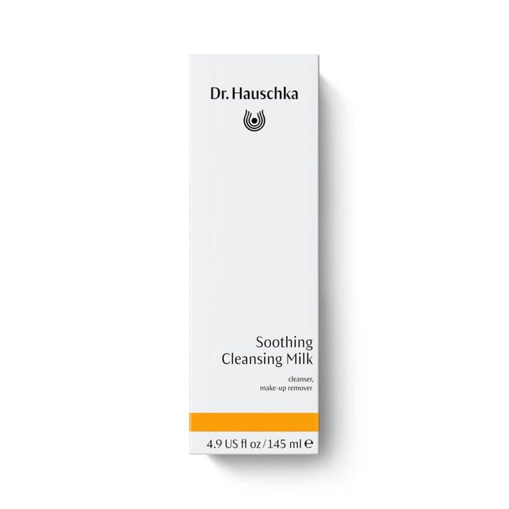 Dr. Hauschka creamy texture dispensed from pump for gentle removal