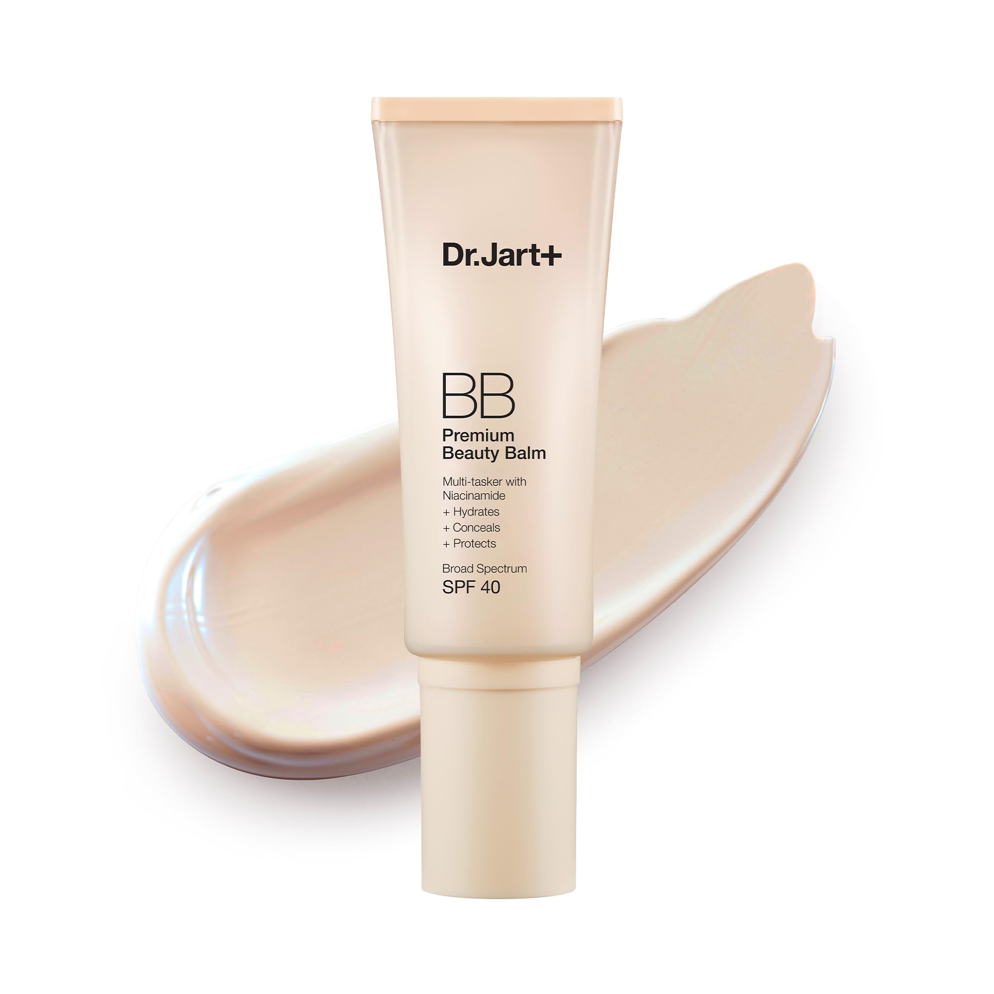 Dr.Jart+ front tube showing product branding and size for quick identification and trust