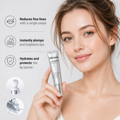 Dr.Leo balm next to palm showing 0.35oz compact size for portability