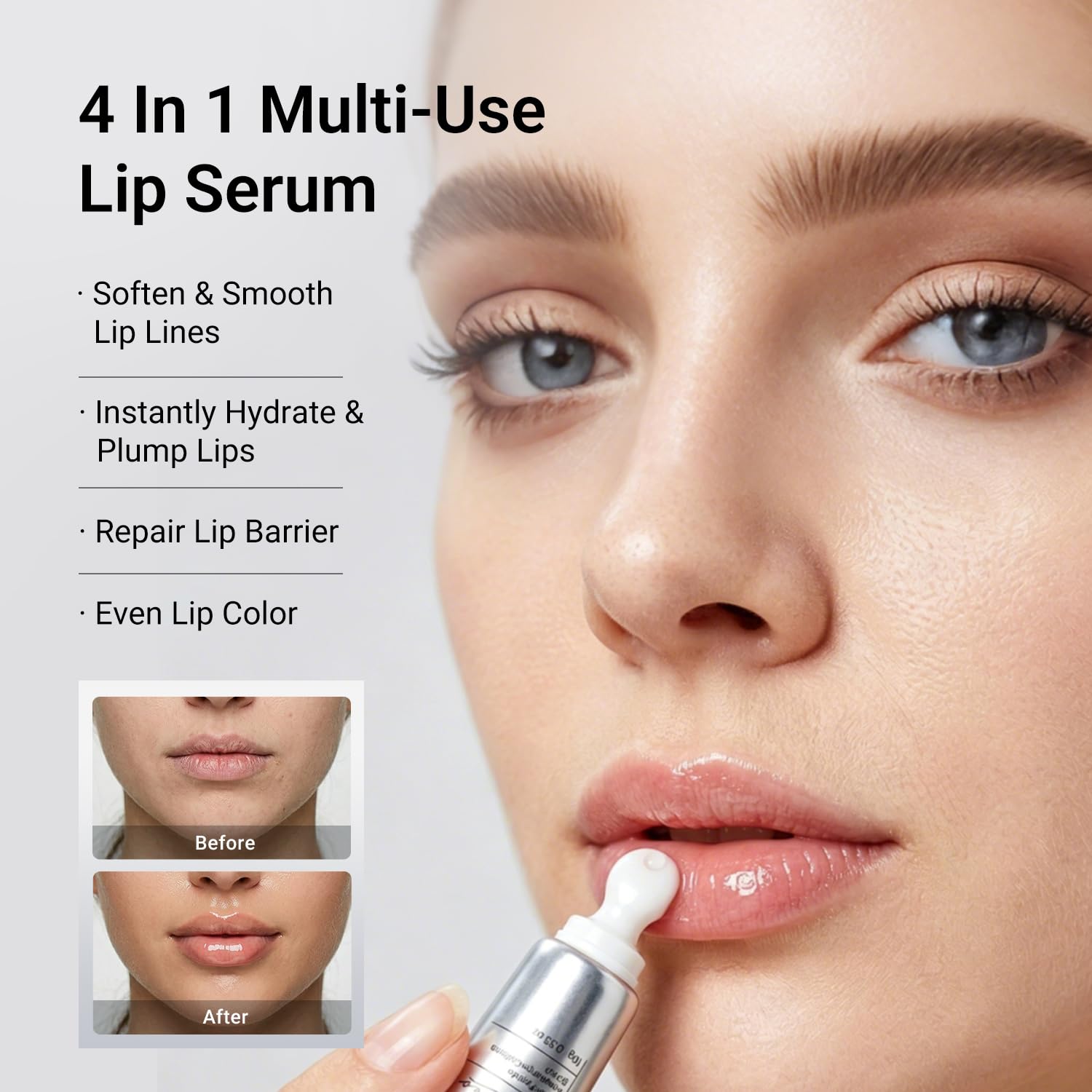 Dr.Leo serum texture swirled on hand illustrating lightweight, non-greasy absorption