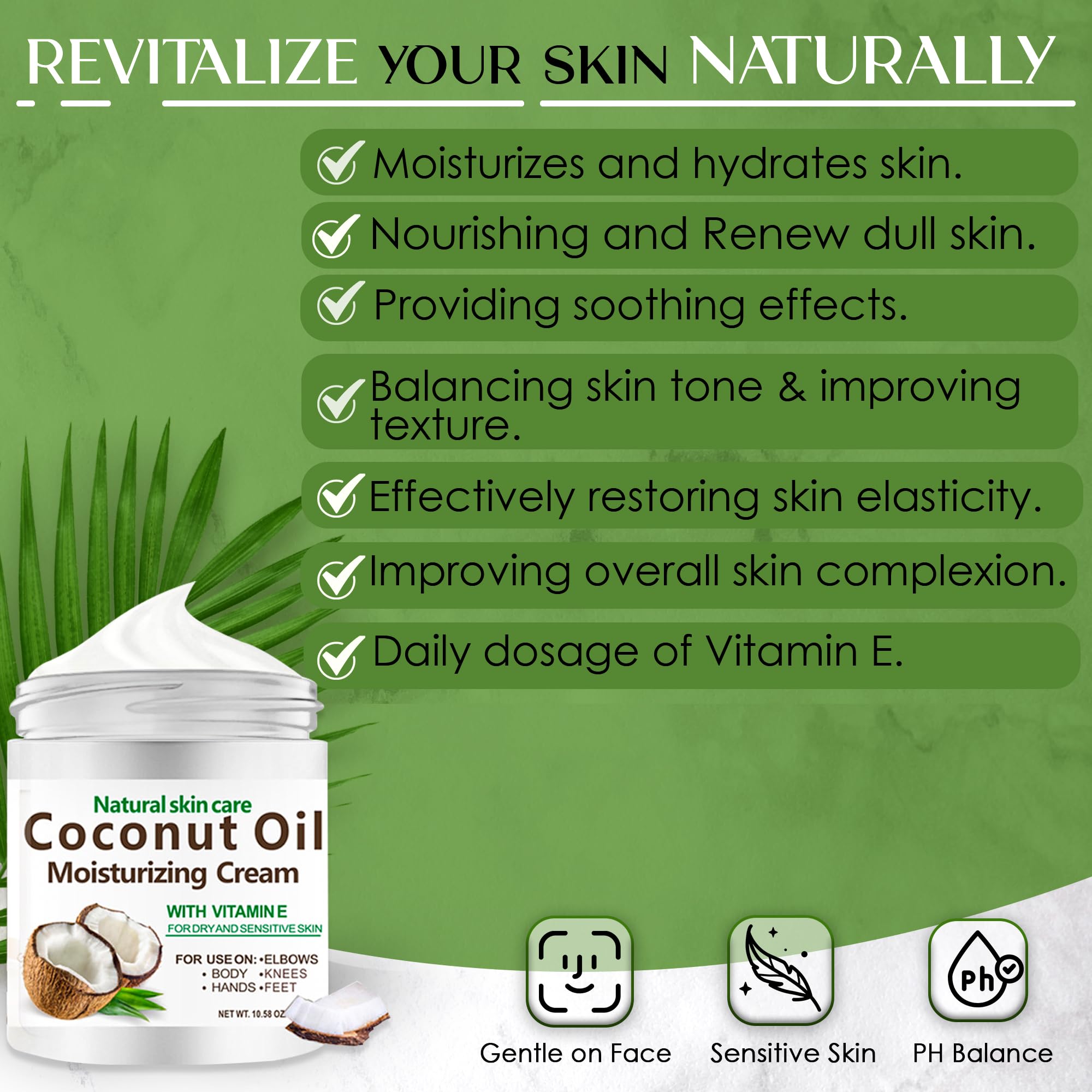 DR MEINAIER jar next to coconut ingredients showing size and natural benefits