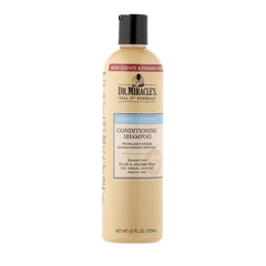 Dr. Miracle's front bottle shot showing label and 12 oz size benefit