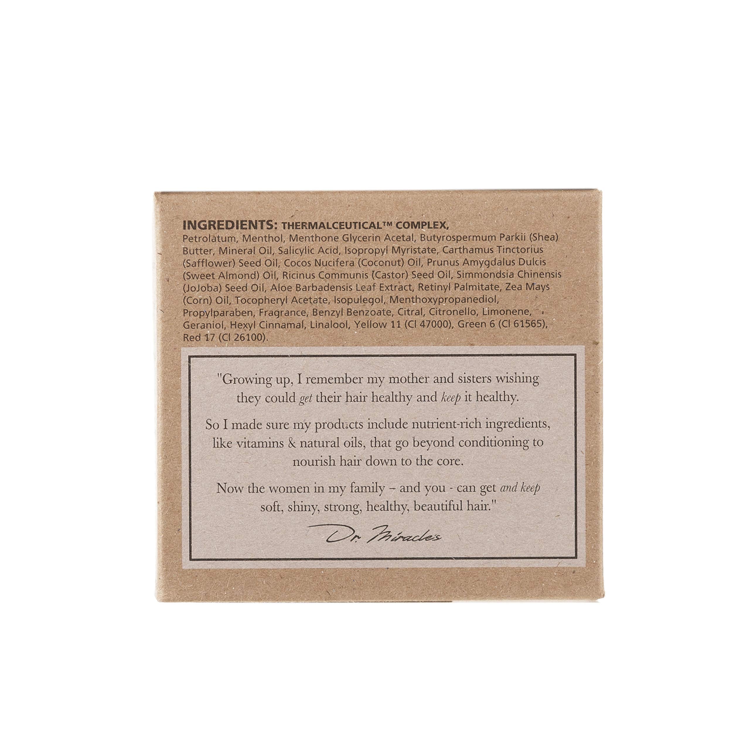 Dr. Miracle's open cap revealing creamy texture for easy scalp spread