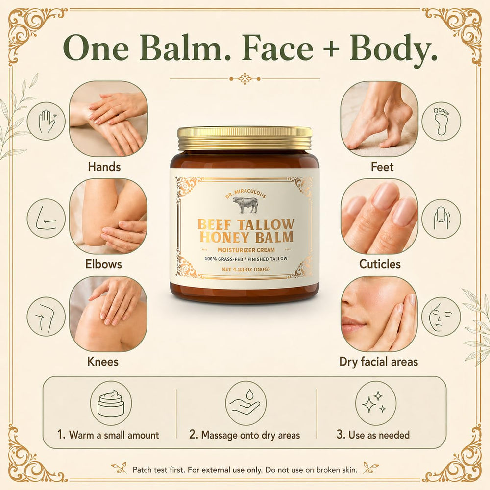 Dr. Miraculous label close-up showing ingredient callouts for transparency