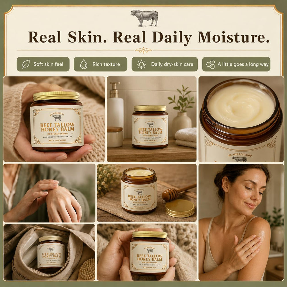 Dr. Miraculous jar in bathroom setting suggesting daily moisturizer use