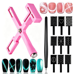 Dr.nail front packaging of the 11pcs cat eye kit showing contents and portability benefit
