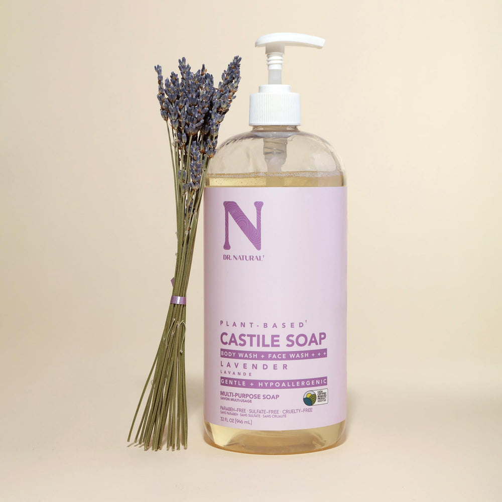 Dr. Natural measured dilution in bottle showing economical concentrated use