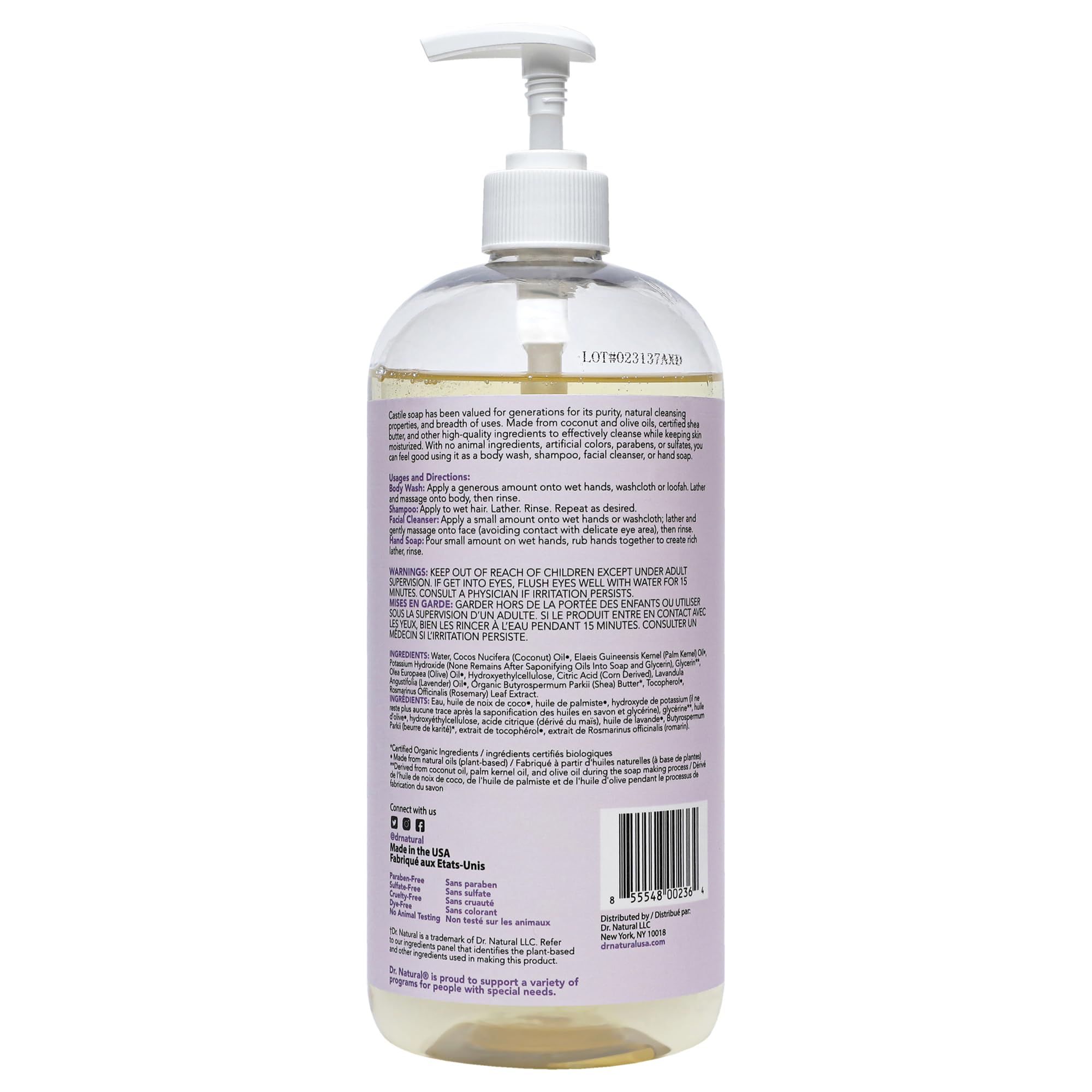 Dr. Natural bottle staged in bathroom showing minimalist eco-friendly routine