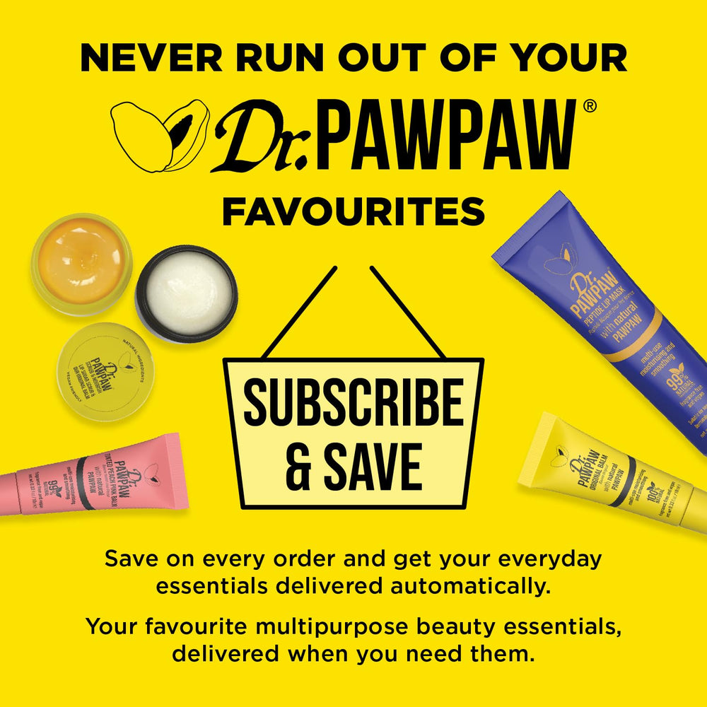 Dr. PawPaw before and after hydration comparison showing improved moisture and smoother lips benefit