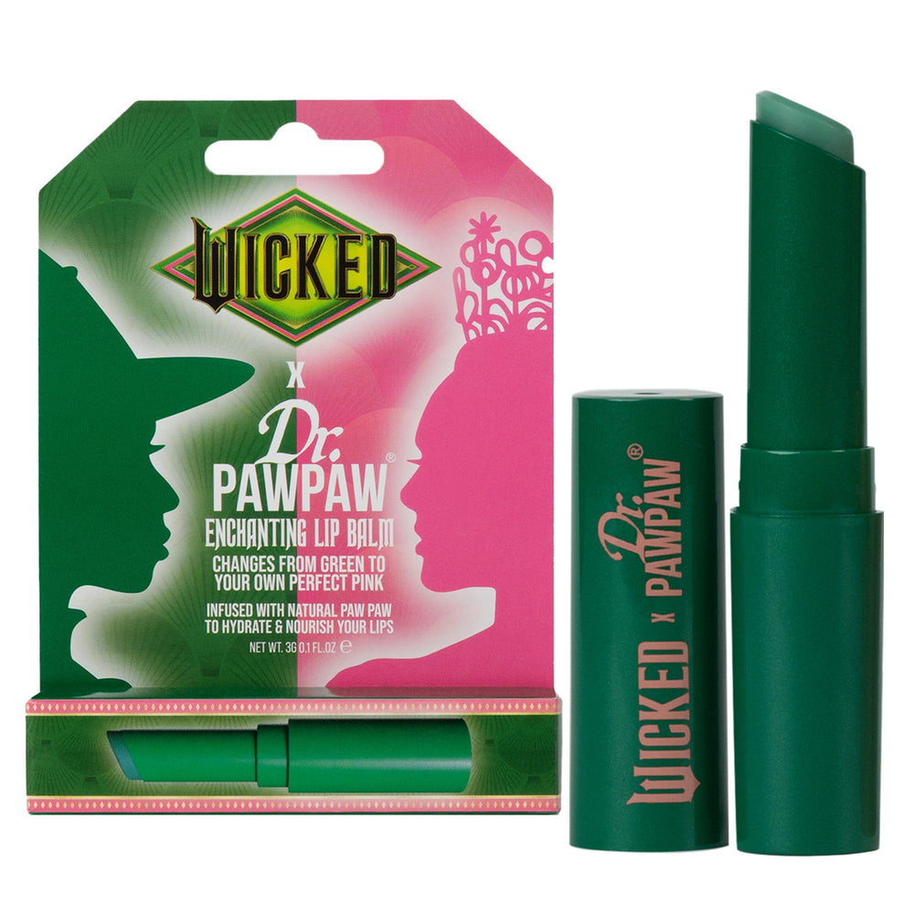 Dr. PawPaw front packaging showing Wicked Enchanting balm and travel-friendly size benefit