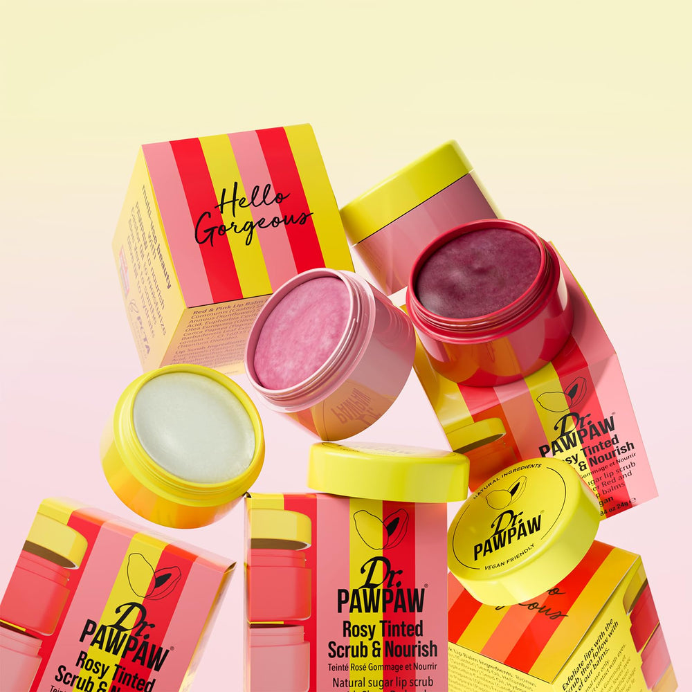Dr. PAWPAW ORIGINAL BALM key ingredients pawpaw aloe olive displayed for natural nourishment