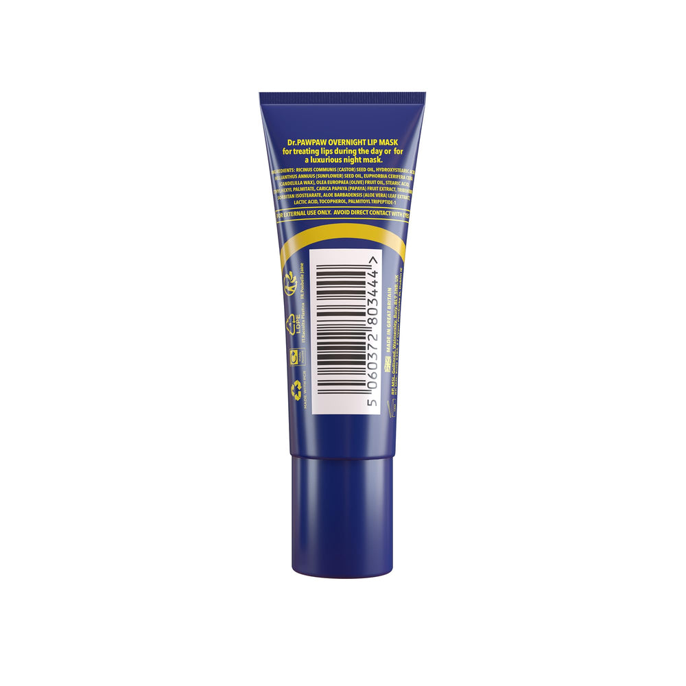 Dr. PAWPAW ORIGINAL BALM label and ingredient list close-up indicating natural formulation