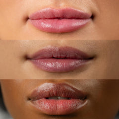 Dr. PawPaw applied on lips outdoors showing wearable color and natural enhancement benefit