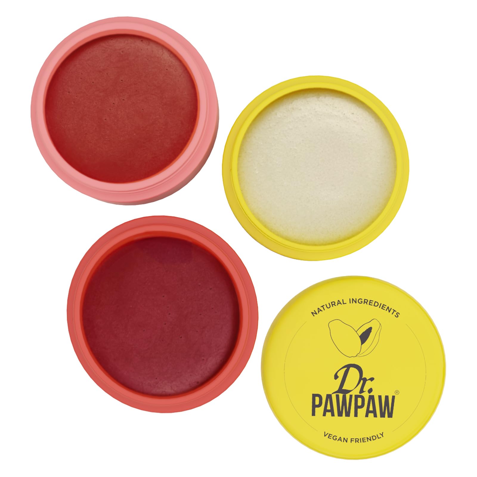 Dr. PAWPAW ORIGINAL BALM front packaging showing compact two-pot duo benefit travel-ready care