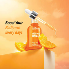 DR.RASHEL 30ml bottle shown next to a ruler for size and travel convenience