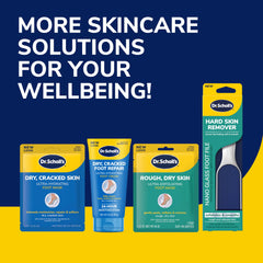 Dr. Scholl's ingredient selection display featuring urea aloe glycerin coconut oil
