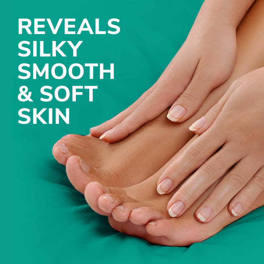 Dr. Scholl's single-use moisturizing sock removed from packet for easy application