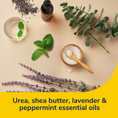 Dr. Scholl's ingredient-rich formula pouring to show texture and nourishment