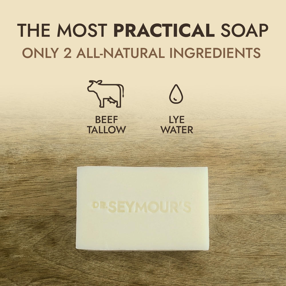 Dr. Seymour's close-up of bar texture highlighting creamy lather potential