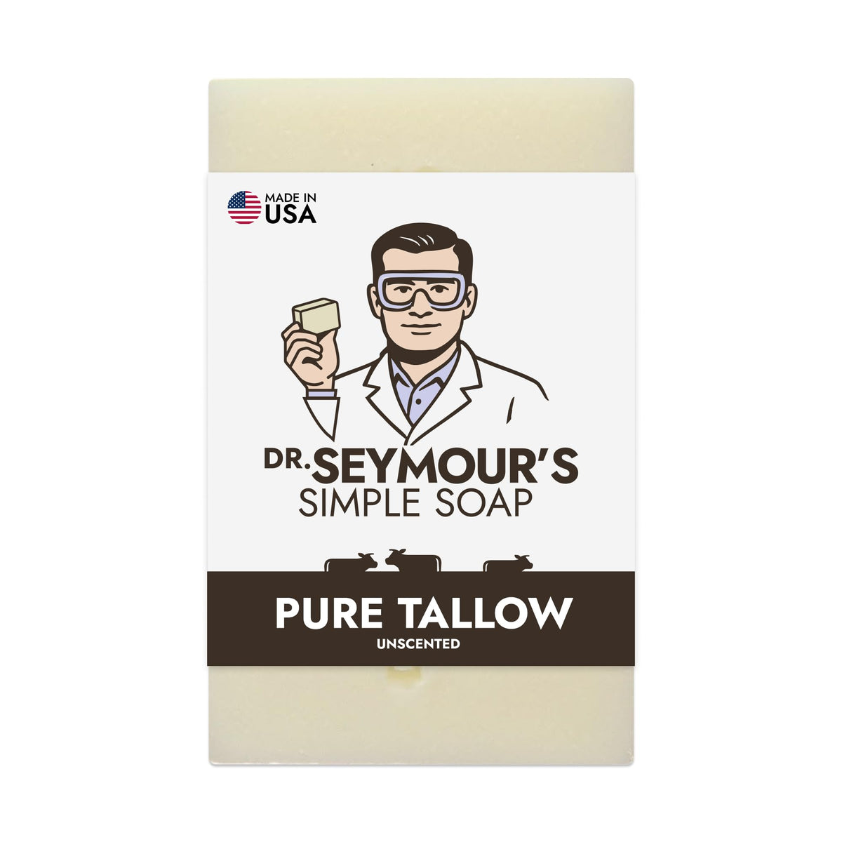 Dr. Seymour's front of packaging showing clean label and minimal ingredients for trust