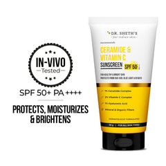 Dr. Sheth's cream texture closeup demonstrating lightweight absorption