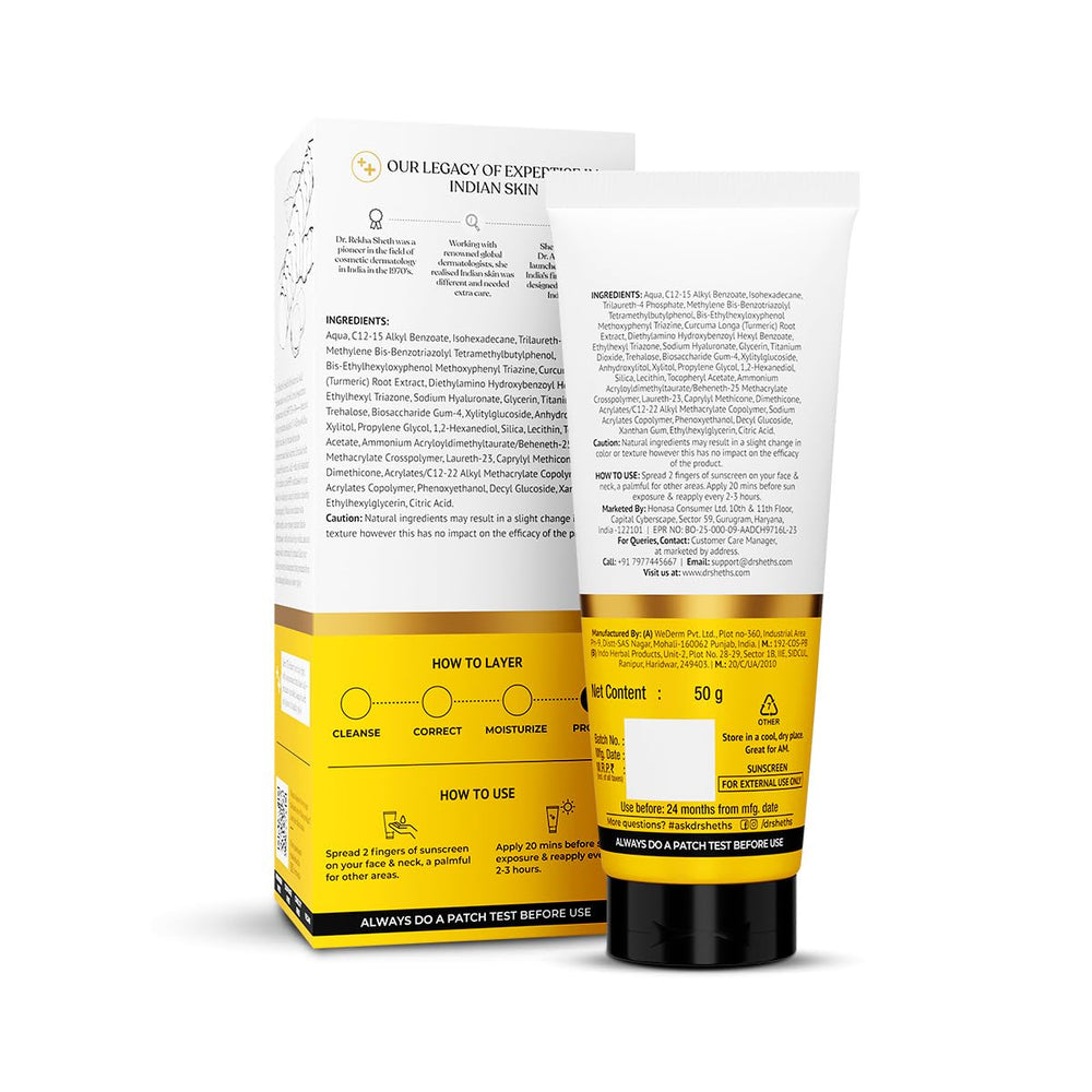 Dr. Sheth's applied under foundation illustrating smooth layering and hydration